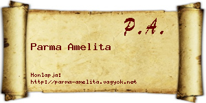 Parma Amelita névjegykártya
